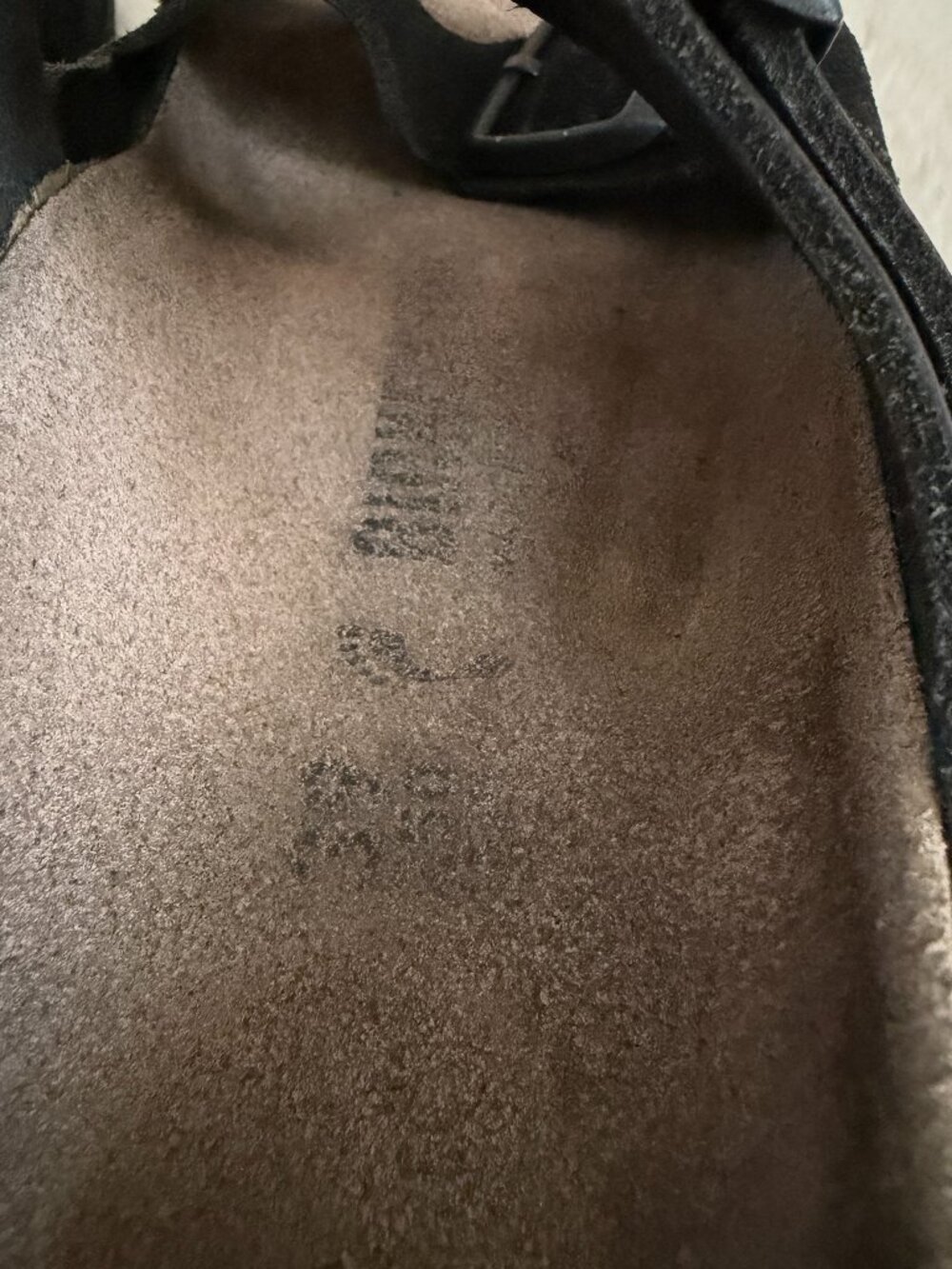 Birkenstock Arizona Women's Split Black Leather & Suede Sandal Size: 39 - Picture 12 of 15